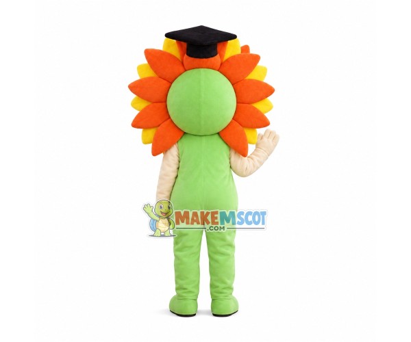 Doctor Hat Sunflower Mascot Costume Doctor Hat Sunflower Mascot Costume