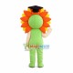 Doctor Hat Sunflower Mascot Costume Doctor Hat Sunflower Mascot Costume