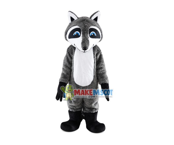 Grey Adult Raccoon Mascot Costume