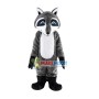 Grey Adult Raccoon Mascot Costume