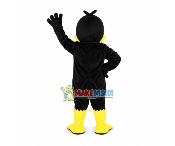 Beckoning Black Duck Mascot Costume