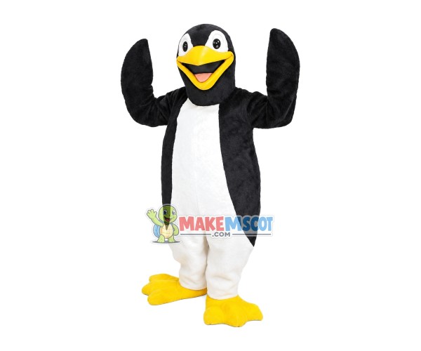 Jubilant Fat Penguin Mascot Costume Jubilant Fat Penguin Mascot Costume