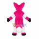 Drooping Pink Husky Dog Mascot Costume Drooping Pink Husky Dog Mascot Costume