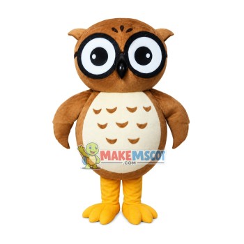 Night Brown Owl Mascot Costume