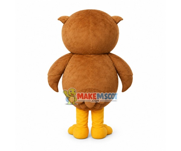 Night Brown Owl Mascot Costume Night Brown Owl Mascot Costume