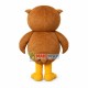 Night Brown Owl Mascot Costume Night Brown Owl Mascot Costume