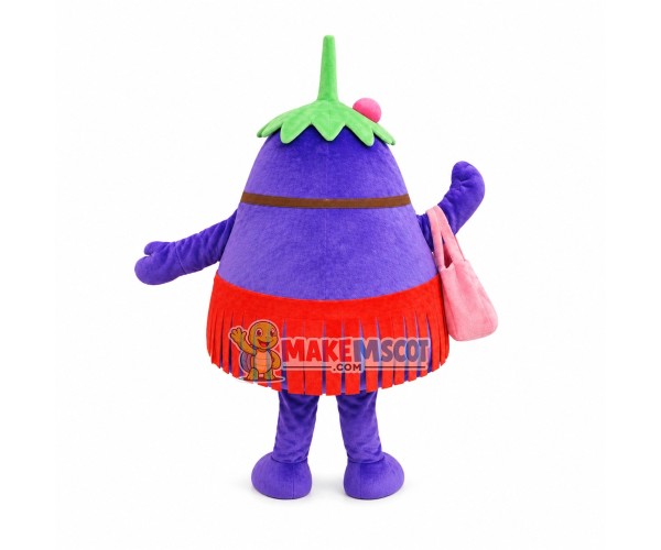 Lady Fat Eggplant Mascot Costume Lady Fat Eggplant Mascot Costume