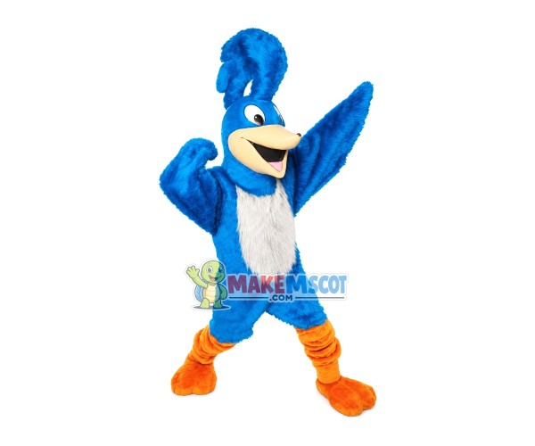 Plush Blue Roadrunner Mascot Costume Plush Blue Roadrunner Mascot Costume