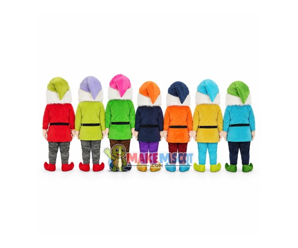 Colored Adult Size Dwarf Mascot Costume Colored Adult Size Dwarf Mascot Costume