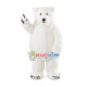 Thick Fur Polar Bear Mascot Costume Thick Fur Polar Bear Mascot Costume