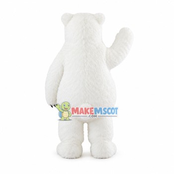 Thick Fur Polar Bear Mascot Costume Thick Fur Polar Bear Mascot Costume