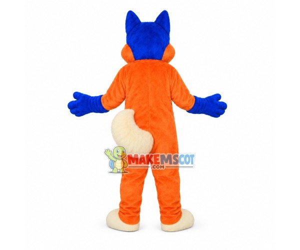 Adult Cartoon Colored Wolf Mascot Costume Adult Cartoon Colored Wolf Mascot Costume