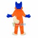 Adult Cartoon Colored Wolf Mascot Costume Adult Cartoon Colored Wolf Mascot Costume