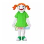 Little Girl In The Green Dress Mascot Costume
