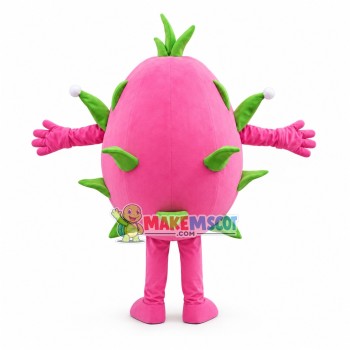 Dragon Fruit With White Flesh Cartoon Mascot Costume Dragon Fruit With White Flesh Cartoon Mascot Costume