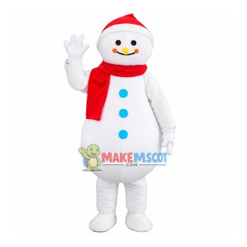 Snowman Mascot Costume For Christmas Party
