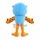 Light Blue Owl Mascot Cartoon Costume