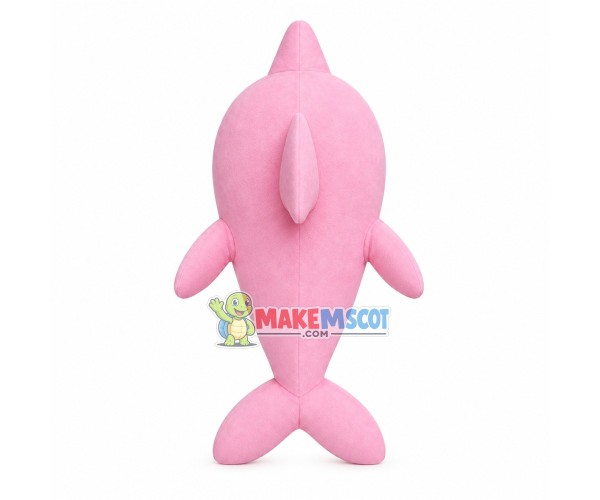 Pink Shark With Sharp Teeth Mascot Costume Pink Shark With Sharp Teeth Mascot Costume