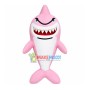 Pink Shark With Sharp Teeth Mascot Costume