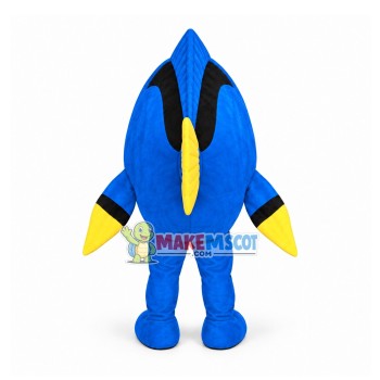 Enthusiastic Dory Cartoon Mascot Costume Enthusiastic Dory Cartoon Mascot Costume
