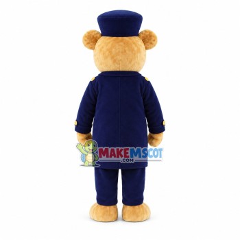 Upright Officer Bear Mascot Costume Upright Officer Bear Mascot Costume