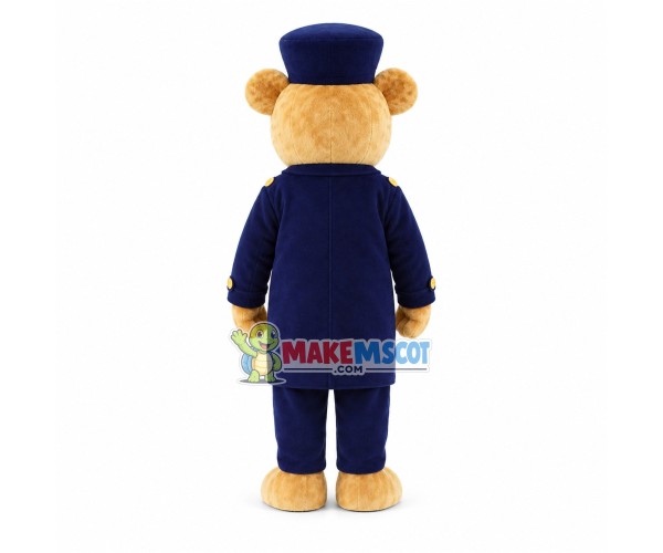 Upright Officer Bear Mascot Costume Upright Officer Bear Mascot Costume