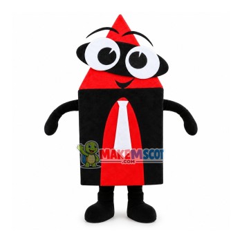 Cartoon Design Red Pencil Mascot Costume