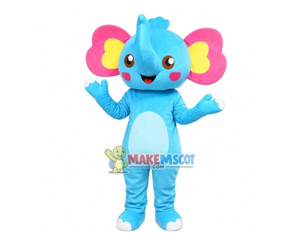 Love Shaped Ears Elephant Mascot Costume Love Shaped Ears Elephant Mascot Costume