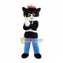 Black Cat Sheriff Cartoon Mascot Costume