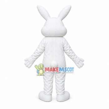 Giggly Big White Rabbit Mascot Costume Giggly Big White Rabbit Mascot Costume