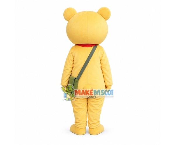 Young Pioneer Brown Bear Mascot Costume Young Pioneer Brown Bear Mascot Costume