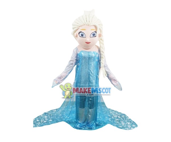 Princess Aisha In The Blue Dress Mascot Costume Princess Aisha In The Blue Dress Mascot Costume