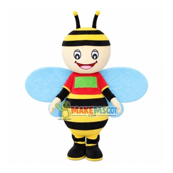 Blue Wings Little Bee Mascot Costume