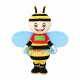 Blue Wings Little Bee Mascot Costume Blue Wings Little Bee Mascot Costume