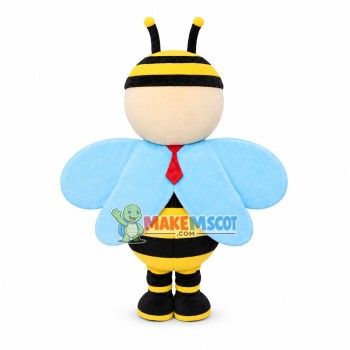 Blue Wings Little Bee Mascot Costume Blue Wings Little Bee Mascot Costume