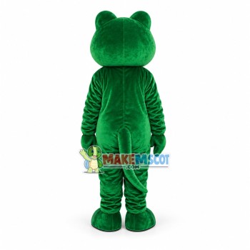 Green Sharp Teeth Snake Mascot Costume