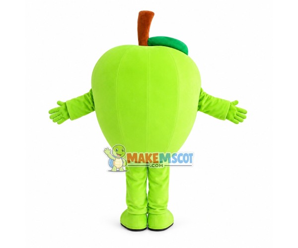 Tart Green Apple Cartoon Mascot Costume