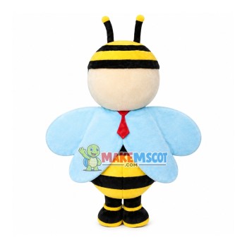 Blue Wings Little Bee Mascot Costume Blue Wings Little Bee Mascot Costume