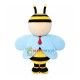 Blue Wings Little Bee Mascot Costume Blue Wings Little Bee Mascot Costume