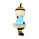 Blue Wings Little Bee Mascot Costume Blue Wings Little Bee Mascot Costume
