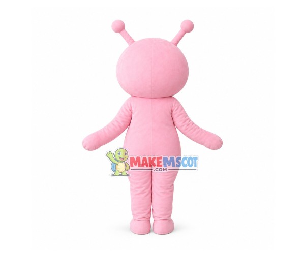 Cartoon Pink Snail With Shiny Eyes Mascot Costume Cartoon Pink Snail With Shiny Eyes Mascot Costume