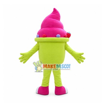 Box Of Strawberry Ice Cream Mascot Costume Box Of Strawberry Ice Cream Mascot Costume