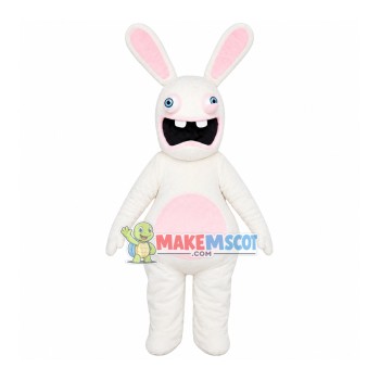 Crazy Rabbit Cartoon Mascot Costume Crazy Rabbit Cartoon Mascot Costume