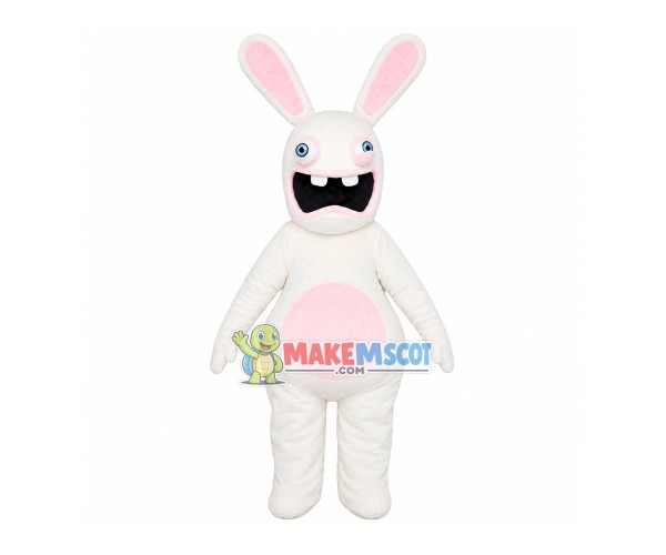 Crazy Rabbit Cartoon Mascot Costume Crazy Rabbit Cartoon Mascot Costume