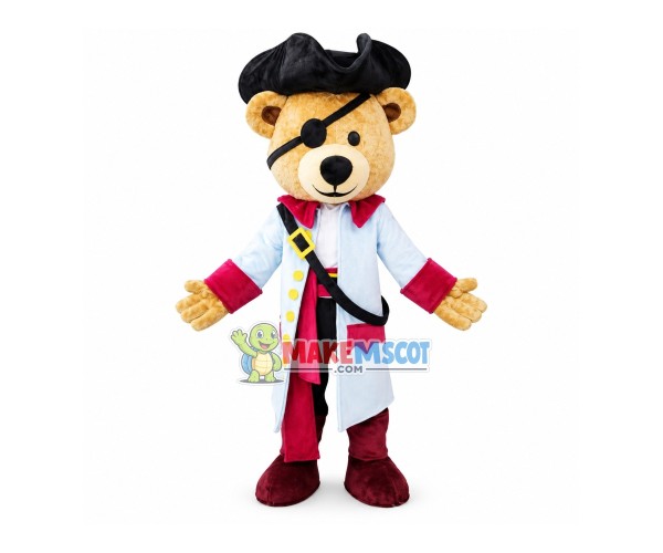 Captain Pirate Bear Mascot Costume