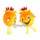 Orange Dragon Fruit Mascot Costume Orange Dragon Fruit Mascot Costume