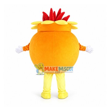 Orange Dragon Fruit Mascot Costume Orange Dragon Fruit Mascot Costume