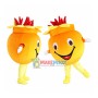 Orange Dragon Fruit Mascot Costume