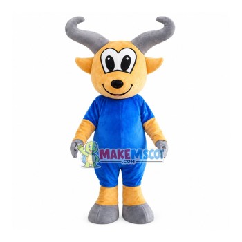 Bicycle Race Antelope Cartoon Mascot Costume Bicycle Race Antelope Cartoon Mascot Costume