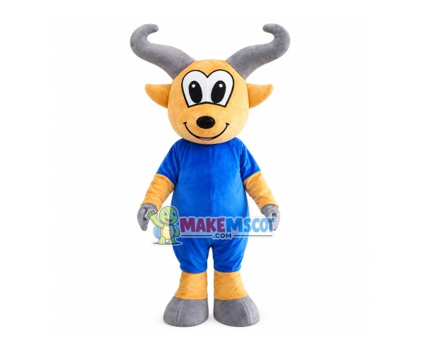Bicycle Race Antelope Cartoon Mascot Costume Bicycle Race Antelope Cartoon Mascot Costume